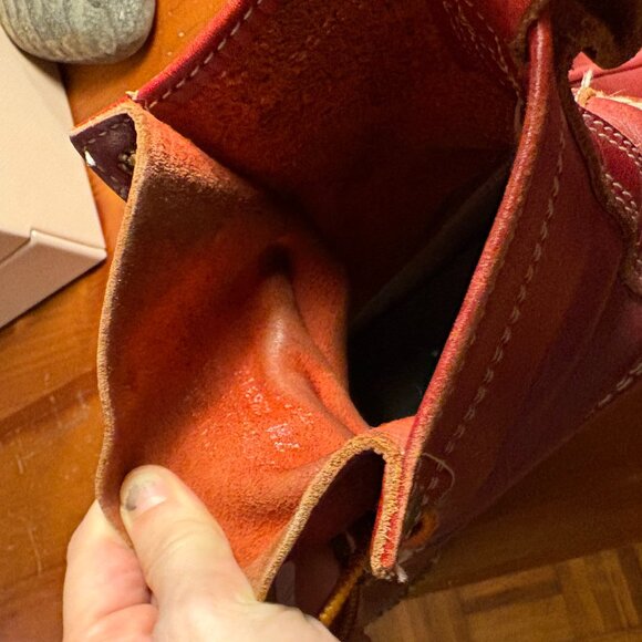 Limited Edition Red Leather LL Bean Boots Size 7 Womens - Picture 2 of 7